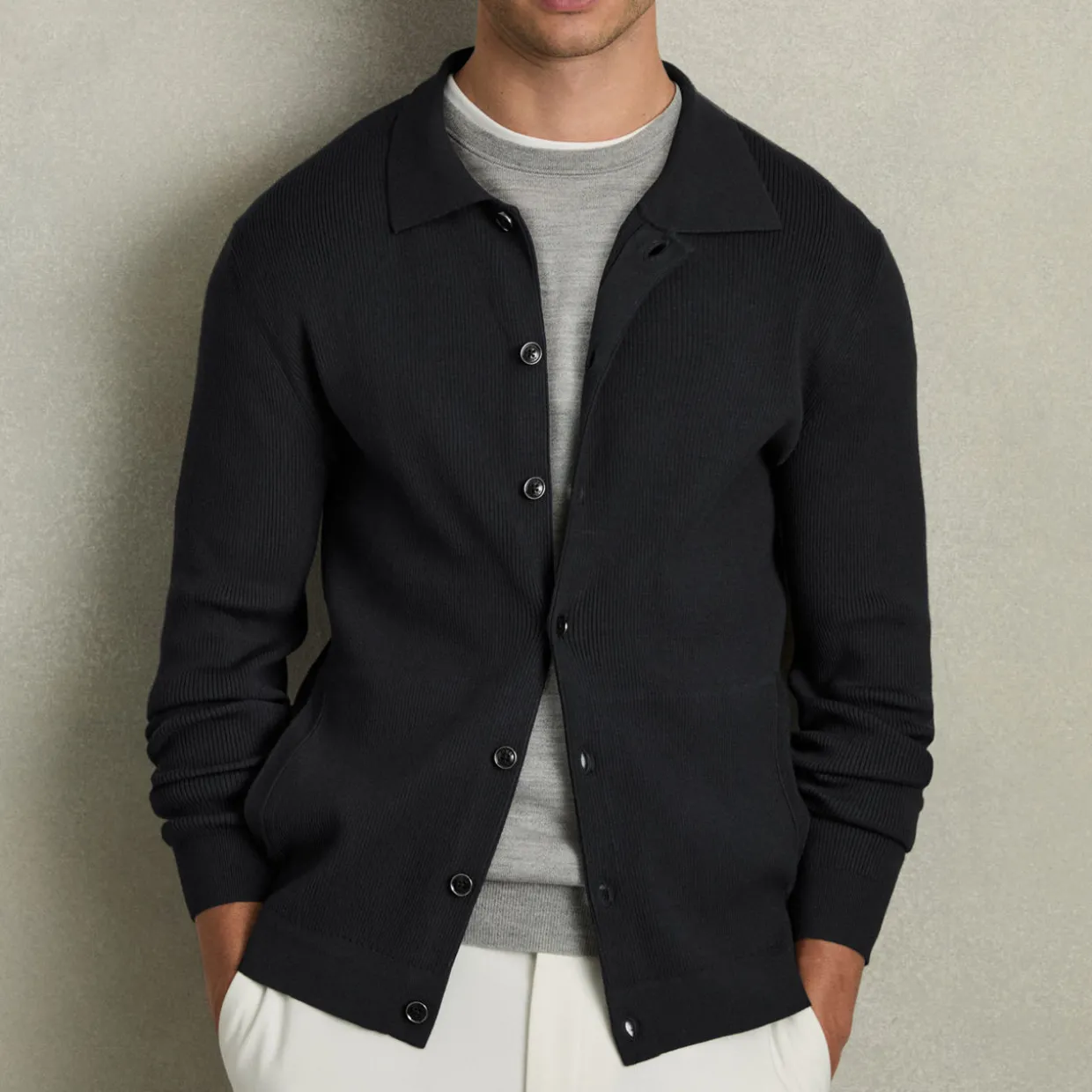 Saint Ribbed Cardigan