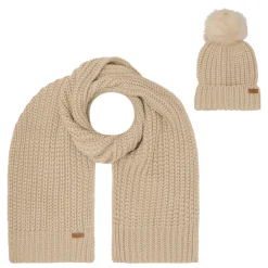 Saltburn Cable-Knit Hat & Scarf Gift Set