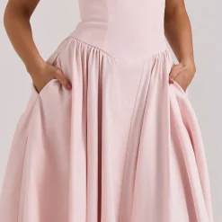 Samaria Twill Corset Dress