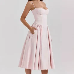 Samaria Twill Corset Dress