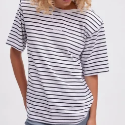 Samurilly Striped Logo T-Shirt