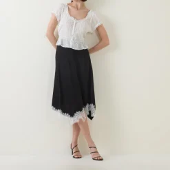 Best RIXO Sandi Pintuck Embroidered Blouse