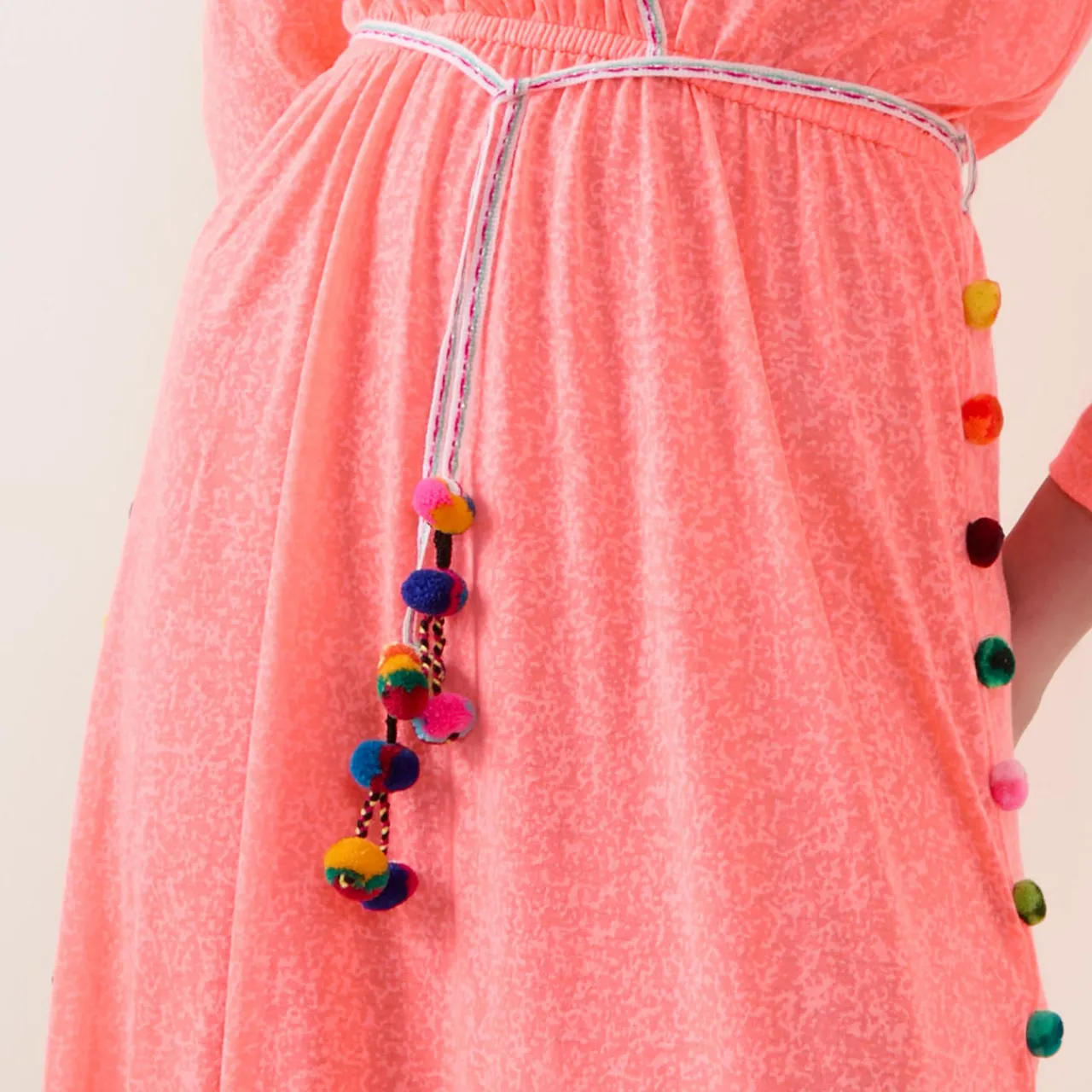 Hot PITUSA Santorini Pom Pom Sundress