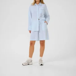 New KAFFE Sara Stripe Shorts