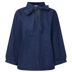 Sale PART TWO Sassi Pussybow Denim Blouse