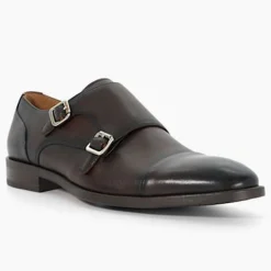 Satchin Double Buckle Monk Shoes