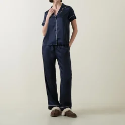 Clearance CHELSEA PEERS Satin Lace Pyjama Set