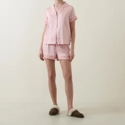 Best CHELSEA PEERS Satin Lace Top & Shorts Pyjama Set