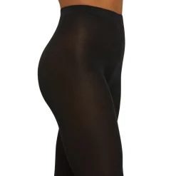 Satin Opaque Tights Black