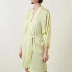 Discount SIMONE PÉRÈLE Satin Secrets Lace Trim Robe