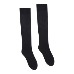 Satin Touch Knee Highs Black