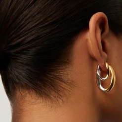 New MISSOMA Savi Signature Large Hoop Earrings