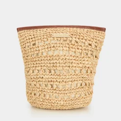 Sale SEAFOLLY Savona Raffia Pouch Bag