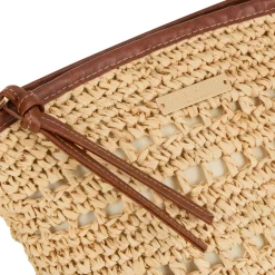 Sale SEAFOLLY Savona Raffia Pouch Bag