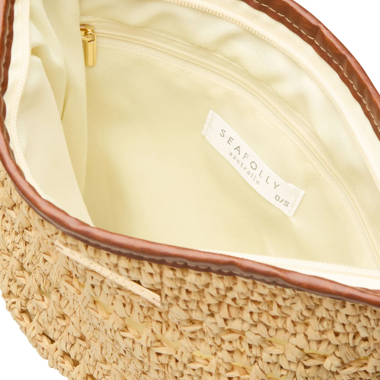 Sale SEAFOLLY Savona Raffia Pouch Bag