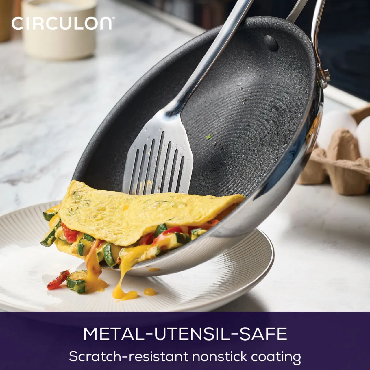 Online CIRCULON Scratch Defense Stainless Steel Seven-Piece Pan Set