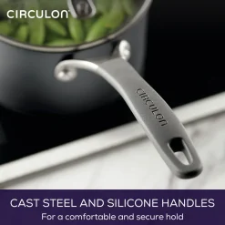 Fashion CIRCULON ScratchDefense Extreme Non-Stick Straining Saucepan & Lid 16cm