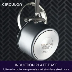 Fashion CIRCULON ScratchDefense Extreme Non-Stick Straining Saucepan & Lid 16cm