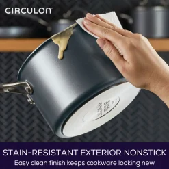 Fashion CIRCULON ScratchDefense Extreme Non-Stick Straining Saucepan & Lid 16cm