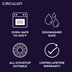 Fashion CIRCULON ScratchDefense Extreme Non-Stick Straining Saucepan & Lid 16cm