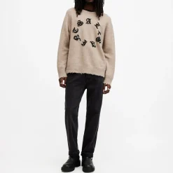 Fashion ALLSAINTS Scripture Logo Sweater