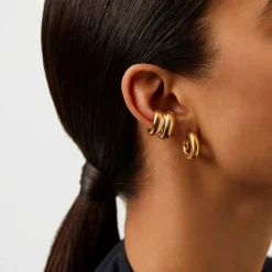 Fashion MISSOMA Sculptural Chubby Double Ear Cuff Earring
