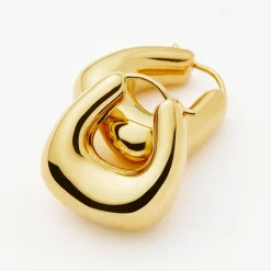 Sculptural Chubby Small Hoop Earrings