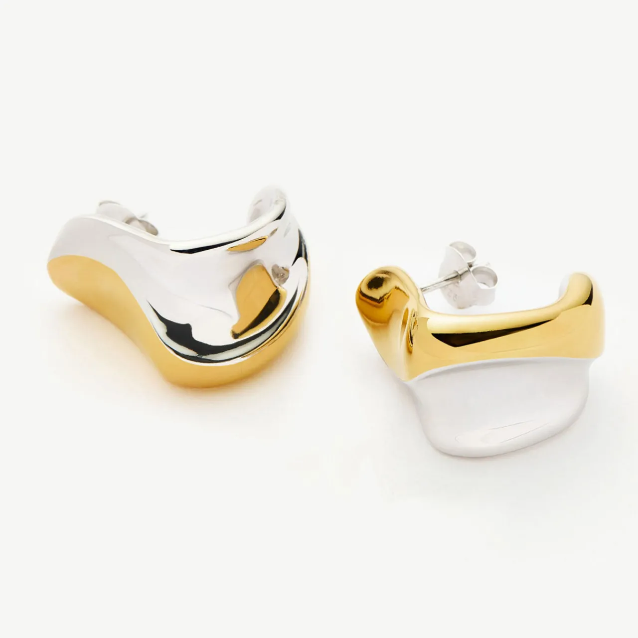 Hot MISSOMA Sculptural Molten Medium Hoop Earrings