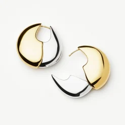 Fashion MISSOMA Sculptural Pebble Large Hoop Earrings