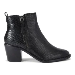 Secil Textured Heeled Boots