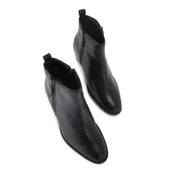 Secil Textured Heeled Boots