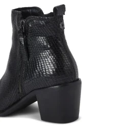 Secil Textured Heeled Boots
