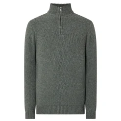 Seed Stitch Quarter-Zip Sweater