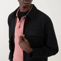 Seersucker Pocket Overshirt