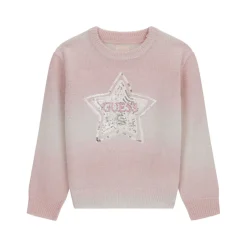 Outlet GUESS Sequin Star Logo Sweater