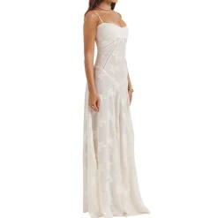 Online HOUSE OF CB Seren Floral Lace Flared Dress