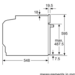Series 8 Built-in Oven 60x60cm Black