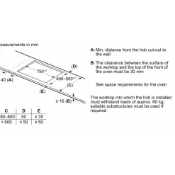 Clearance BOSCH Series 6 Induction Hob 80cm Black