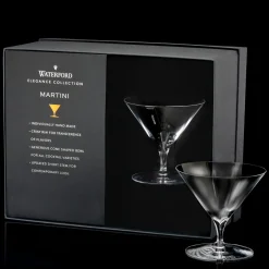 Hot WATERFORD Set of 2 Elegance Martini Glasses