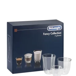Fashion DE'LONGHI Set of 6 Fancy Collection Coffee Glasses