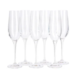 Set of 6 Vino Flute Glasses 180ml