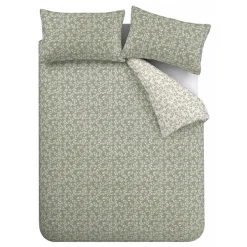 Shadow Leaves Duvet Set Green
