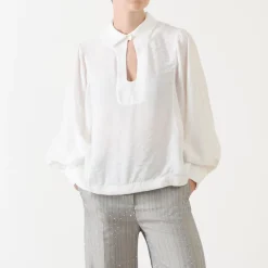 Shellcu Balloon-Sleeve Blouse