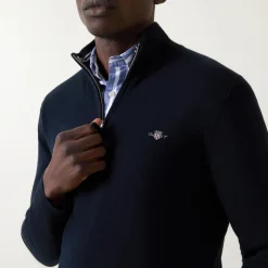 Shield Logo Half-Zip Sweater