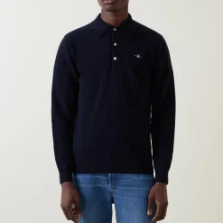 Clearance GANT Shield Logo Knitted Polo Shirt