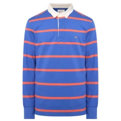 Shield Logo Striped Rugby Shirt