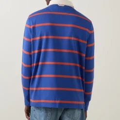 Shield Logo Striped Rugby Shirt