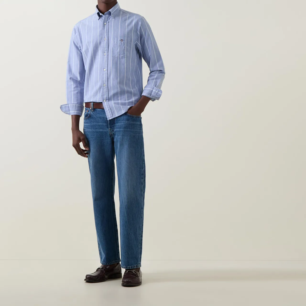 Outlet GANT Shield Logo Striped Shirt