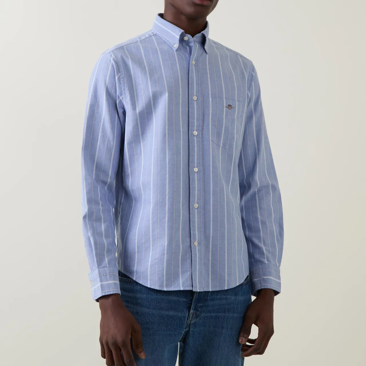 Outlet GANT Shield Logo Striped Shirt