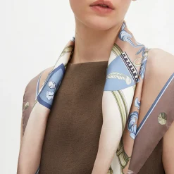 Hot ASPINAL OF LONDON Shield Silk Scarf